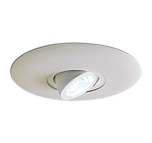 Nora Lighting NL-665W 6" Surface Adjustable Round Spot with Metal Trim White Finish