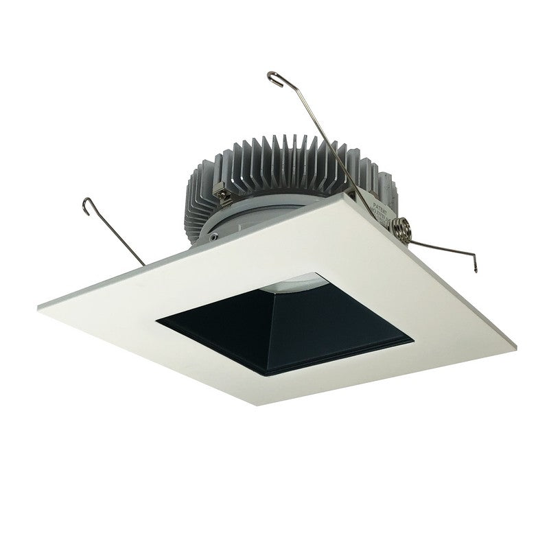 Nora Lighting NLCB2-6561540BW 6 Inch Cobalt 22W, 4000K, Black / White Finish LED High Lumen Square Reflector with Square Aperture