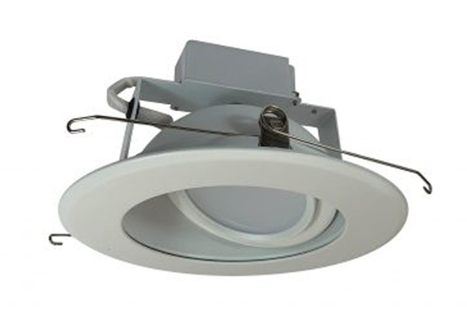 Nora Lighting NLCBC-66930XWWLE4EM 6" LED Adjustable Recessed Trim, 3000K, 1000 Lumens, 120-277V, Remote Emergency