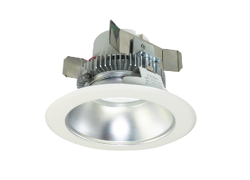 Nora Lighting NLCBC2-45127DW/ALE4 4" Cobalt Click LED Retrofit, Round Reflector, 750lm / 10W, 2700K, Diffused Clear Reflector / White Flange, 120V-277V input; Triac / ELV / 0-10V dimming