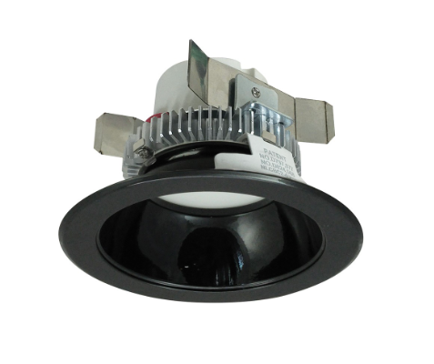 Nora Lighting NLCBC2-45130BB/A 4" Cobalt Click LED Retrofit, Round Reflector, 750lm / 10W, 3000K, Black Reflector / Black Flange