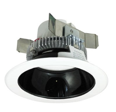 Nora Lighting NLCBC2-45130BW/A 4 Inch Cobalt Click LED Retrofit, Round Reflector, 750lm / 10W, 3000K, Black Reflector / White Flange