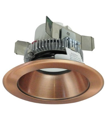 Nora Lighting NLCBC2-45130COCO/ALE4 4 Inch Cobalt Click LED Retrofit, Round Reflector, 750lm / 10W, 3000K, Copper Reflector / Copper Flange, 120V-277V input; Triac / ELV / 0-10V dimming