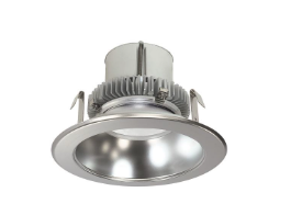 Nora Lighting NLCBC2-45130NN/ALE4 4" Cobalt Click LED Retrofit, Round Reflector, 750lm / 10W, 3000K, 120V-277V input; Triac / ELV / 0-10V dimming, Natural Metal Reflector / Natural Metal Flange