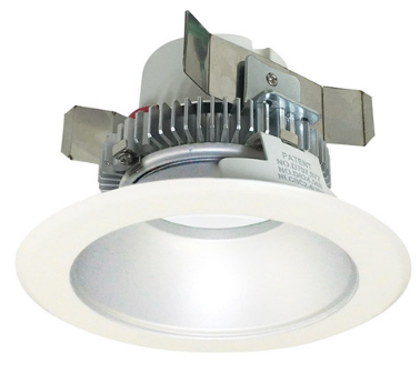 Nora Lighting NLCBC2-45135HZW/A 4" Cobalt Click LED Retrofit, Round Reflector, 750lm / 10W, 3500K Color Temperature, Haze Reflector / White Flange Finish