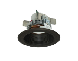 Nora Lighting NLCBC2-45227BW/A 4" Cobalt Click 750LM LED Retrofit, Round Baffle, 10W, 2700K, 120V Triac/ELV Dimming, Black/White