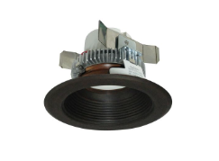 Nora Lighting NLCBC2-45227BZBZ/10 4" Cobalt Click LED Retrofit, Baffle, 1000lm / 12W, 2700K, Bronze Baffle / Bronze Flange