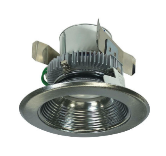 Nora Lighting NLCBC2-45227NN/10 4" Cobalt Click LED Retrofit Baffle, 1000lm / 12W, 2700K, Natural Metal Baffle / Natural Metal Flange