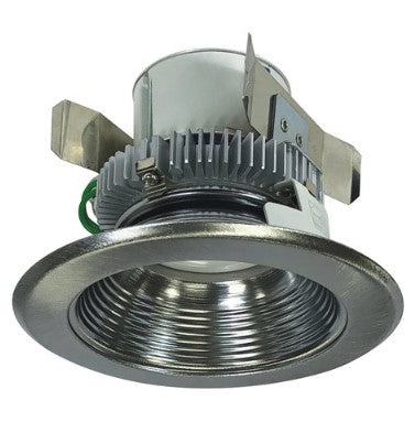 Nora Lighting NLCBC2-45230NN/10LE4 4 Inch Cobalt Click LED Retrofit, Baffle, 1000lm / 12W, 3000K, Natural Metal Baffle / Natural Metal Flange, 120V-277V input; Triac / ELV / 0-10V dimming