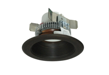 Nora Lighting NLCBC2-45240BZBZ/10LE4 4" Cobalt Click LED Retrofit, Baffle, 1000lm / 12W, 4000K, 120V-277V input; Triac / ELV / 0-10V dimming, Bronze Baffle / Bronze Flange