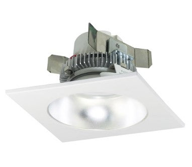 Nora Lighting NLCBC2-45327DW/A 4 Inch Cobalt Click 750LM LED Retrofit, Square/Round Reflector, 10W, 2700K, Diffused/White, 120V Triac/ELV Dimming