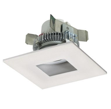 Nora Lighting NLCBC2-455CDWW/A 4 Inch Cobalt Click LED Retrofit, Square Pinhole, 750lm / 10W, Comfort Dim, White Flange