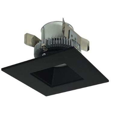 Nora Lighting NLCBC2-456CDBB/A 4 Inch Cobalt Click LED Retrofit, Square Reflector, 750lm / 10W, Comfort Dim, Black Reflector / Black Flange