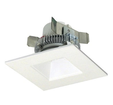 Nora Lighting NLCBC2-456CDWW/A 4 Inch Cobalt Click LED Retrofit, Square Reflector, 750lm / 10W, Comfort Dim, White Reflector / White Flange