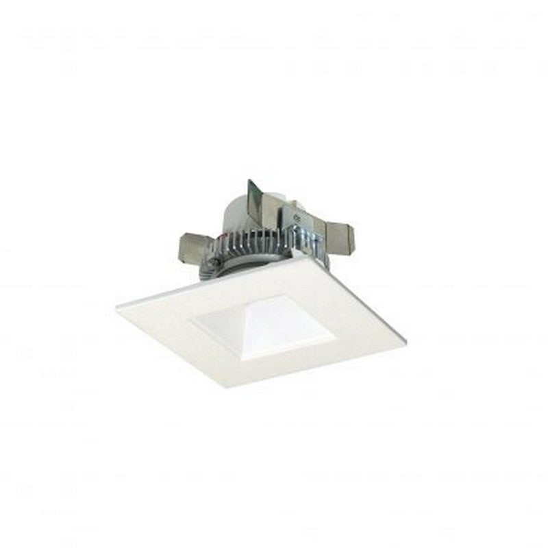 NORA Lighting NLCBC2-45627WW/10 12W 4 Inch LED Cobalt Click Retrofit Square Reflector with Square Aperture White Finish 2700K 1000lm 120V