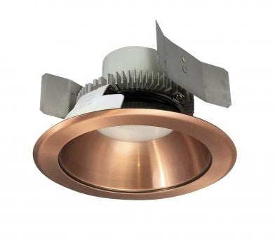 Nora Lighting NLCBC2-55127COCO/10LE4 5 Inch Cobalt Click LED Retrofit, Round Reflector, 1000lm / 12W, 2700K, Copper Reflector / Copper Flange, 120V-277V input; Triac / ELV / 0-10V dimming