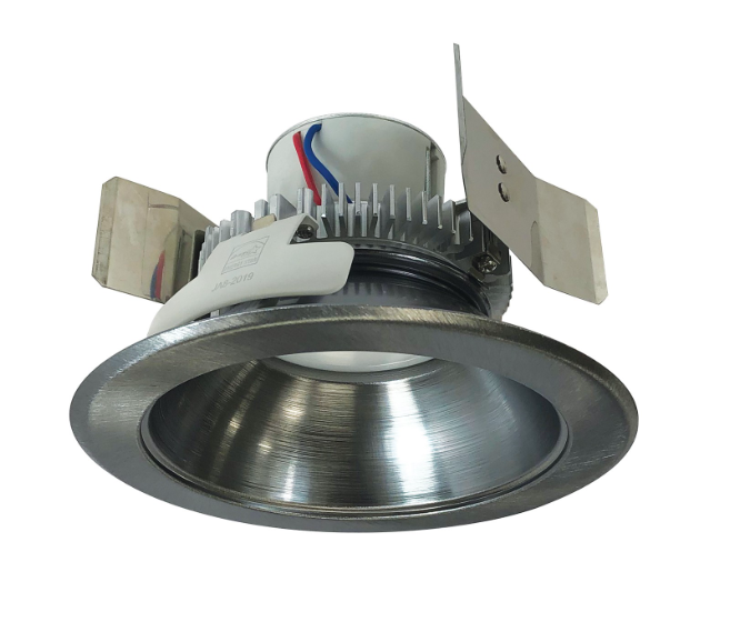 Nora Lighting NLCBC2-55127NN/10LE4 5" Cobalt Click LED Retrofit, Round Reflector, 1000lm / 12W, 2700K, 120V-277V input; Triac / ELV / 0-10V dimming, Natural Metal Reflector / Natural Metal Flange