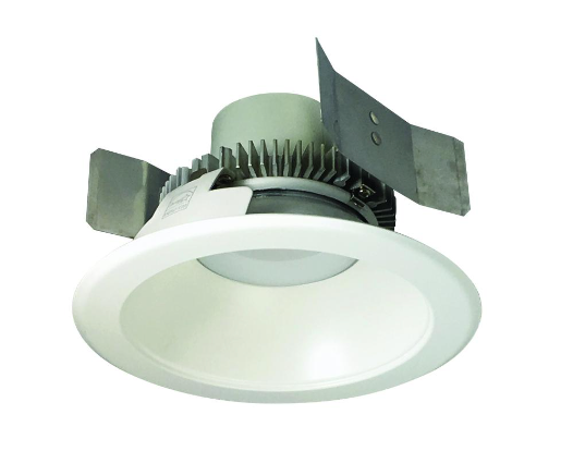 Nora Lighting NLCBC2-55127WW/10LE4 5" Cobalt Click LED Retrofit, Round Reflector, 1000lm / 12W, 2700K, 120V-277V input; Triac / ELV / 0-10V dimming, White Reflector / White Flange