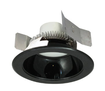 Nora Lighting NLCBC2-55130BB/10LE4 5" Cobalt Click LED Retrofit, Round Reflector, 1000lm / 12W, 3000K, 120V-277V input; Triac / ELV / 0-10V dimming, Black Reflector / Black Flange