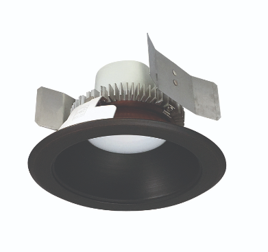Nora Lighting NLCBC2-55130BZBZ/ALE4 5" Cobalt Click LED Retrofit, Round Reflector, 750lm / 10W, 3000K, 120V-277V input; Triac / ELV / 0-10V dimming, Bronze Reflector / Bronze Flange