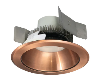 Nora Lighting NLCBC2-55130COCO/10LE4 5" Cobalt Click LED Retrofit, Round Reflector, 1000lm / 12W, 3000K, Copper Reflector / Copper Flange, 120V-277V input; Triac / ELV / 0-10V dimming