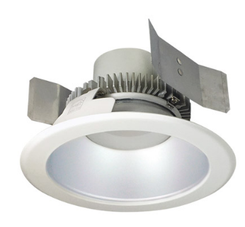 Nora Lighting NLCBC2-55130HZW/ALE4 5" Cobalt Click LED Retrofit, Round Reflector, 750lm / 10W, 3000K Color Temperature, Haze Reflector / White Flange Finish, 120V-277V input Triac / ELV / 0-10V dimming
