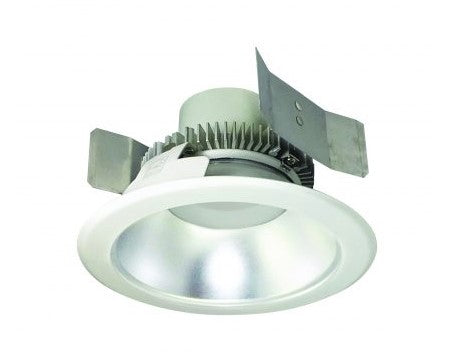 Nora Lighting NLCBC2-55135DW/ALE4 5 Inch Cobalt Click LED Retrofit, Round Reflector, 750lm / 10W, 3500K, Diffused Clear Reflector / White Flange, 120V-277V input; Triac / ELV / 0-10V dimming