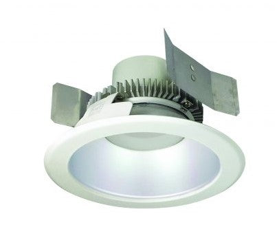 Nora Lighting NLCBC2-55135HZW/ALE4 5 Inch Cobalt Click LED Retrofit, Round Reflector, 750lm / 10W, 3500K, Haze Reflector / White Flange, 120V-277V input; Triac / ELV / 0-10V dimming