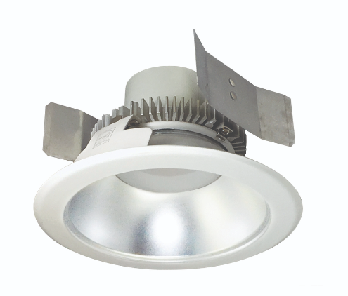 Nora Lighting NLCBC2-55140DW/ALE4 5" Cobalt Click LED Retrofit, Round Reflector, 750lm / 10W, 4000K, 120V-277V input; Triac / ELV / 0-10V dimming, Diffused Clear Reflector / White Flange