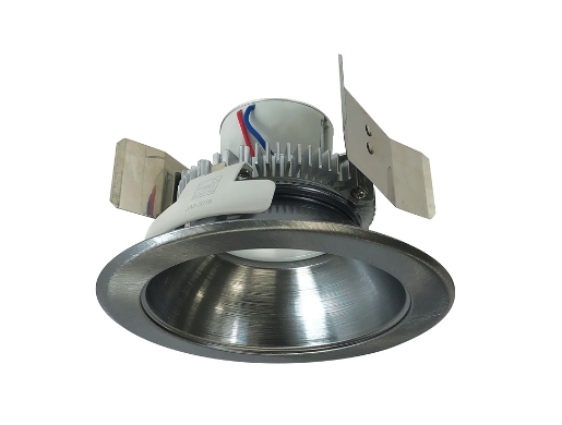 Nora Lighting NLCBC2-55140NN/ALE4 5" Cobalt Click LED Retrofit, Round Reflector, 750lm / 10W, 4000K, 120V-277V input; Triac / ELV / 0-10V dimming, Natural Metal Reflector / Natural Metal Flange