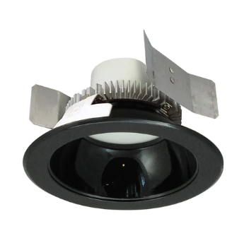 Nora Lighting NLCBC2-551CDBB/A 5" Cobalt Click LED Retrofit, Round Reflector, 750lm / 10W, Comfort Dim, Black Reflector / Black Flange