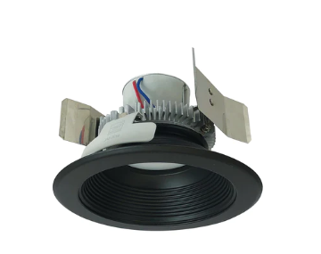 Nora Lighting NLCBC2-55235BB/10LE4 5" Cobalt Click LED Retrofit, Baffle, 1000lm / 12W, 3500K, 120V-277V input; Triac / ELV / 0-10V dimming, Black Baffle / Black Flange