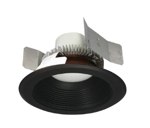 Nora Lighting NLCBC2-55235BZBZ/10LE4 5" Cobalt Click LED Retrofit, Baffle, 1000lm / 12W, 3500K, 120V-277V input; Triac / ELV / 0-10V dimming, Bronze Baffle / Bronze Flange