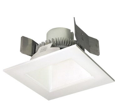Nora Lighting NLCBC2-55635WW/ALE4 4 Inch Cobalt Click LED Retrofit, Square Reflector, 750lm / 10W, 3500K, White Reflector / White Flange, 120V-277V input; Triac / ELV / 0-10V dimming