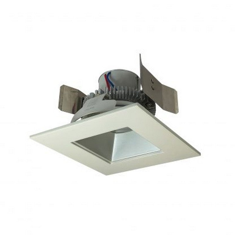 NORA Lighting NLCBC2-55627HZW/10 12W 5 Inch Cobalt Click Retrofit Square Reflector With Square Aperture Haze White Finish 2700K 1000lm