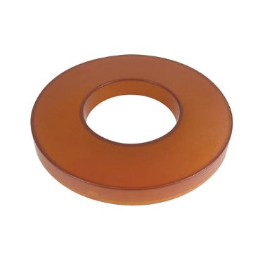 Nora Lighting NLCBC2-5DRFA 5 Inch Cobalt Click Decorative Ring, Frosted Amber w/ White Reflector