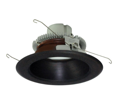 Nora Lighting NLCBC2-65127BZBZ/ALE4 6" Cobalt Click LED Retrofit, Round Reflector, 750lm / 10W, 2700K Color Temperature, Bronze Reflector / Bronze Flange Finish, 120V-277V input Triac / ELV / 0-10V dimming