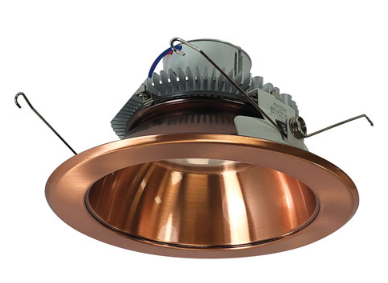 Nora Lighting NLCBC2-65127COCO/10LE4 6" Cobalt Click LED Retrofit, Round Reflector, 1000lm / 12W, 2700K Color Temperature, Copper Reflector / Copper Flange Finish, 120V-277V input Triac / ELV / 0-10V dimming