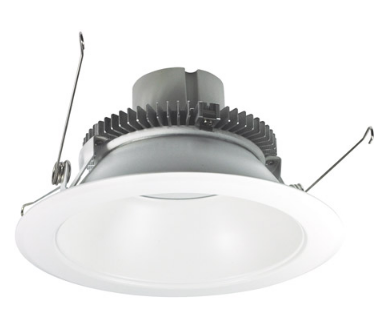 Nora Lighting NLCBC2-65127MPW/ALE4 6" Cobalt Click LED Retrofit, Round Reflector, 750lm / 10W, 2700K Color Temperature, Matte Powder White Reflector / Flange Finish, 120V-277V input Triac / ELV / 0-10V dimming