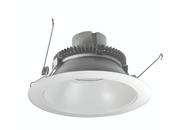 Nora Lighting NLCBC2-65127WW/ALE4 6" Cobalt Click LED Retrofit, Round Reflector, 750lm / 10W, 2700K, White Reflector / White Flange, 120V-277V input; Triac / ELV / 0-10V dimming