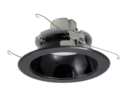 Nora Lighting NLCBC2-65130BB/A 6" Cobalt Click LED Retrofit, Round Reflector, 750lm / 10W, 3000K, Black Reflector / Black Flange