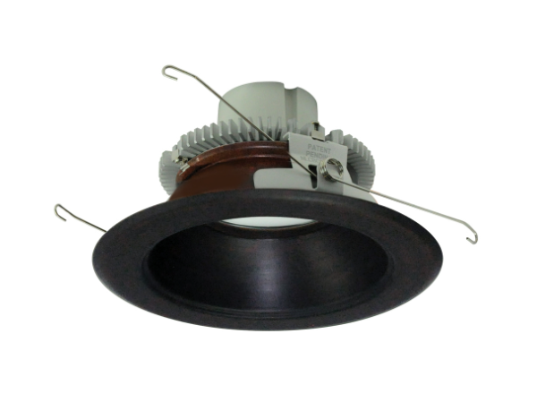 Nora Lighting NLCBC2-65130BZBZ/ALE4 6" Cobalt Click LED Retrofit, Round Reflector, 750lm / 10W, 3000K, 120V-277V input; Triac / ELV / 0-10V dimming, Bronze Reflector / Bronze Flange