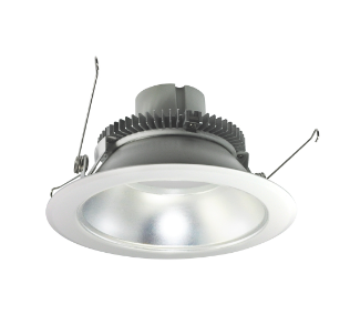 Nora Lighting NLCBC2-65130DW/A 6" Cobalt Click LED Retrofit, Round Reflector, 750lm / 10W, 3000K, Diffused Clear Reflector / White Flange