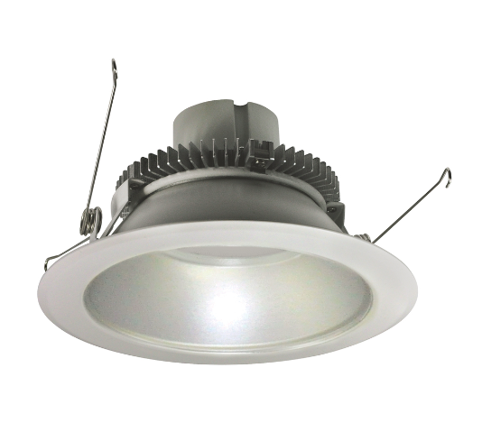 Nora Lighting NLCBC2-65130HZW/10LE4 6" Cobalt Click LED Retrofit, Round Reflector, 1000lm / 12W, 3000K, 120V-277V input; Triac / ELV / 0-10V dimming, Haze Reflector / White Flange