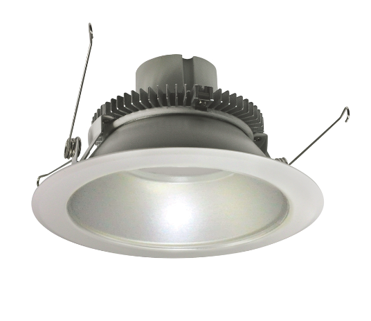 Nora Lighting NLCBC2-65130HZW/ALE4 6" Cobalt Click LED Retrofit, Round Reflector, 750lm / 10W, 3000K, 120V-277V input; Triac / ELV / 0-10V dimming, Haze Reflector / White Flange