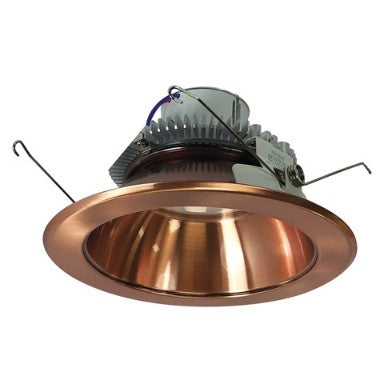 Nora Lighting NLCBC2-65135COCO/ALE4 6 Inch Cobalt Click LED Retrofit, Round Reflector, 750lm / 10W, 3500K, Copper Reflector / Copper Flange, 120V-277V input; Triac / ELV / 0-10V dimming