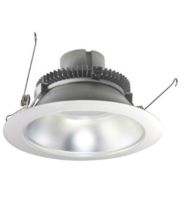 Nora Lighting NLCBC2-65140DW/10LE4EM 6 Inch Cobalt Click LED Retrofit, Round Reflector, 1000lm / 12W, 4000K, Diffused Clear Reflector / White Flange, 120V-277V input; Triac / ELV / 0-10V dimming, Pre-Wired for Emergency