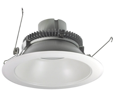 Nora Lighting NLCBC2-65140WW/A 6" Cobalt Click LED Retrofit, Round Reflector, 750lm / 10W, 4000K Color Temperature, White Reflector / White Flange Finish