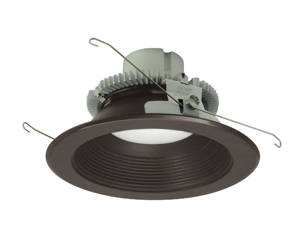Nora Lighting NLCBC2-65230BZBZ/A 6" Cobalt Click LED Retrofit, Baffle, 750lm / 10W, 3000K, Bronze Baffle / Bronze Flange