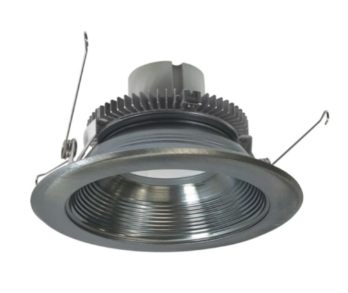 Nora Lighting NLCBC2-65230NN/10LE4 6" Cobalt Click LED Retrofit, Baffle, 1000lm / 12W, 3000K, 120V-277V input; Triac / ELV / 0-10V dimming, Natural Metal Baffle / Natural Metal Flange